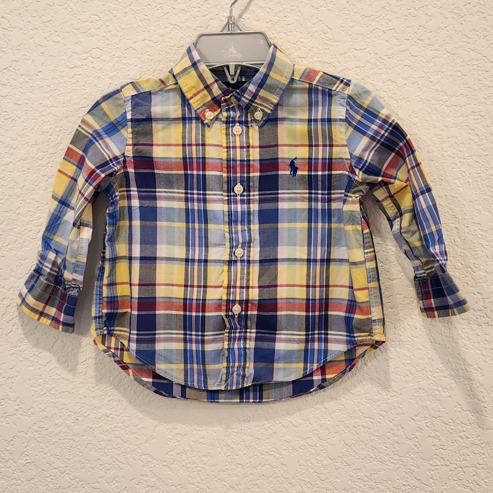 Ralph Lauren Polo button-down long sleeve dress shirt Baby size 12M